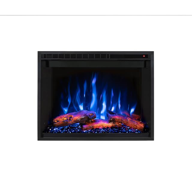 Modern Flames Redstone Traditional 42" Built-in Electric Fireplace - Hybrid-FXTM Flame Technology - Multi-Color Flames - with Remote Control - RS-4229