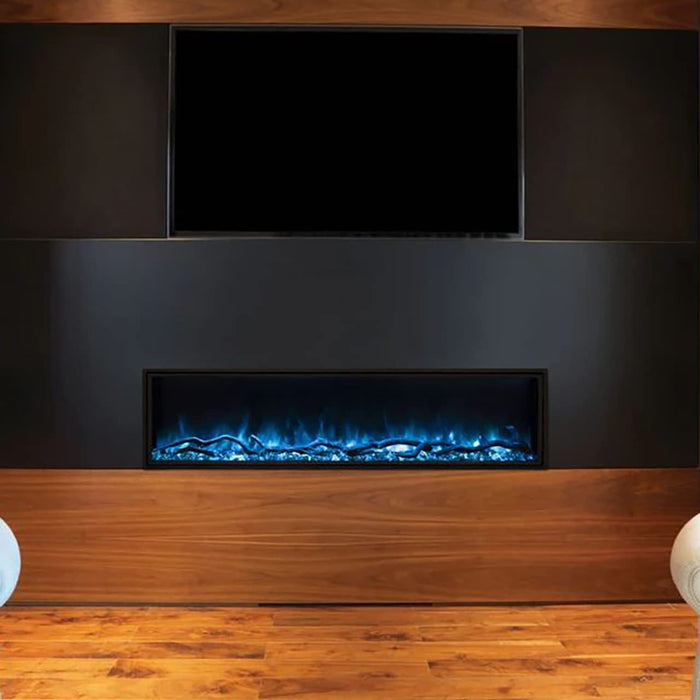 Modern Flames Landscape Pro Slim 96" Single-Sided Built-in Electric Fireplace - LPS-9616