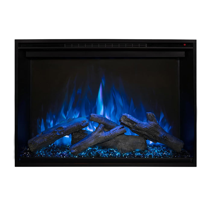 Modern Flames Redstone Traditional 36" Built-in Electric Fireplace - Hybrid-FXTM Flame Technology - Multi-Color Flames - with Remote Control - RS-3626