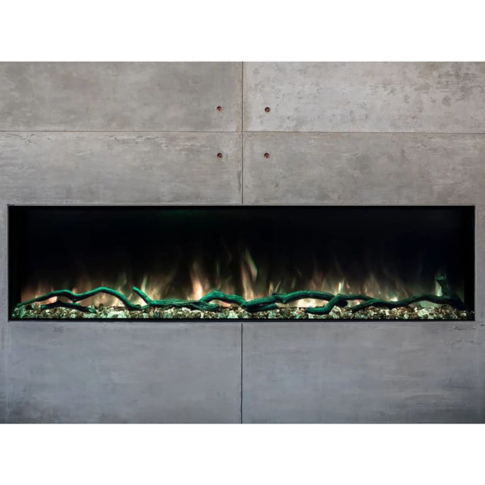 Modern Flames Landscape Pro Slim 96" Single-Sided Built-in Electric Fireplace - LPS-9616