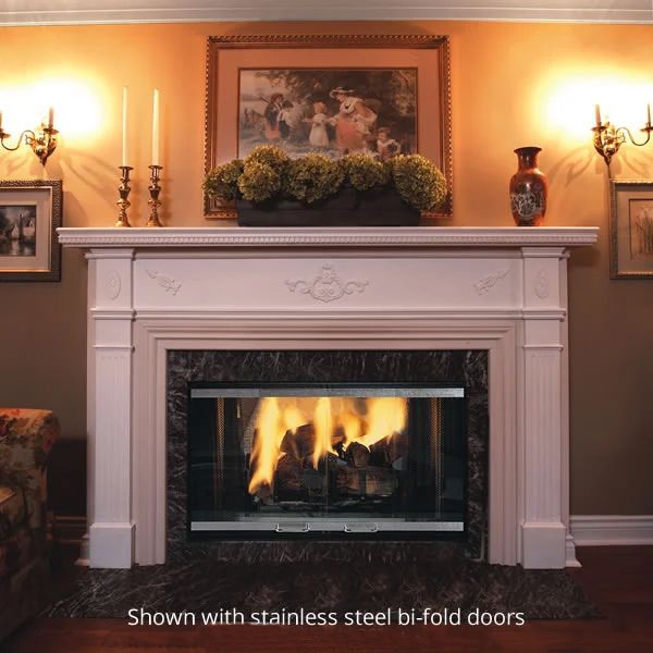 Majestic Designer See Through Wood Burning Fireplace - 42"