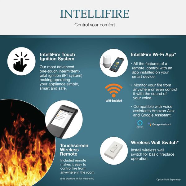 Majestic Echelon See Through Direct Vent Gas Fireplace - 36"