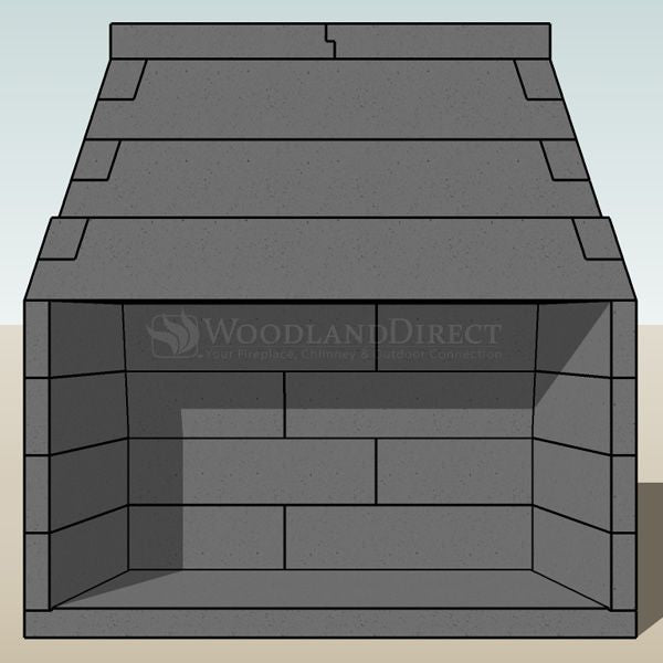 FireRock Conventional Fireplace - 60"