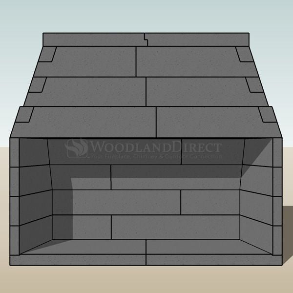FireRock Conventional Fireplace - 72"