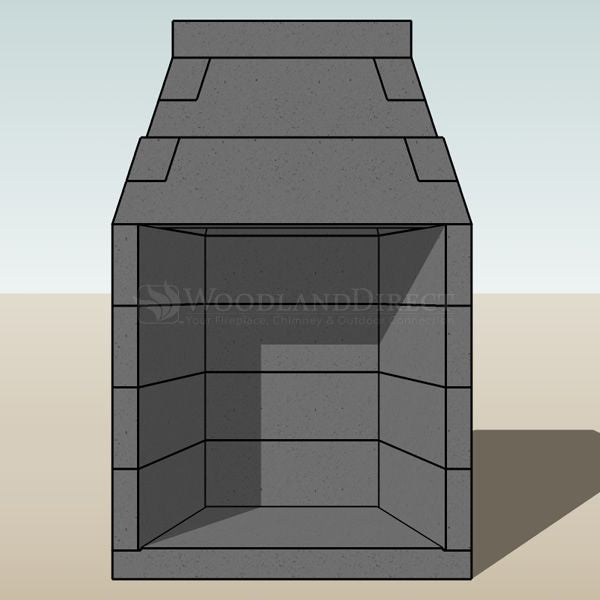 FireRock Conventional California Fireplace - 30"