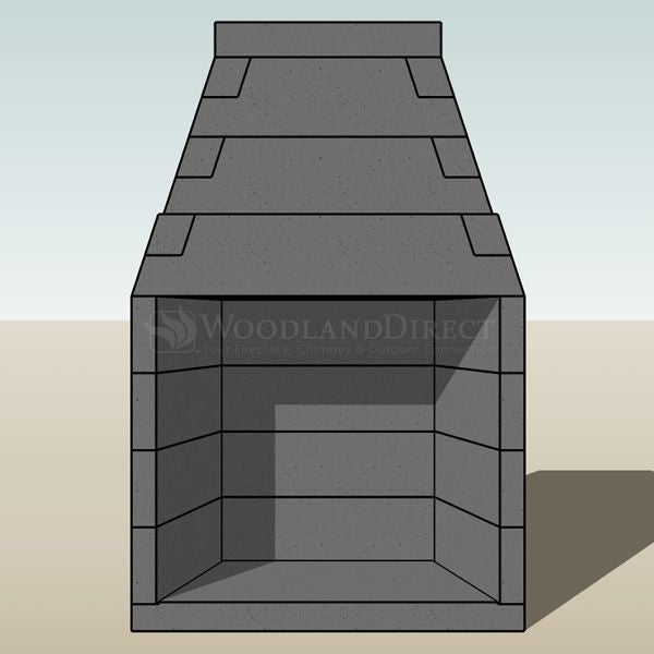 FireRock Conventional California Fireplace - 36"