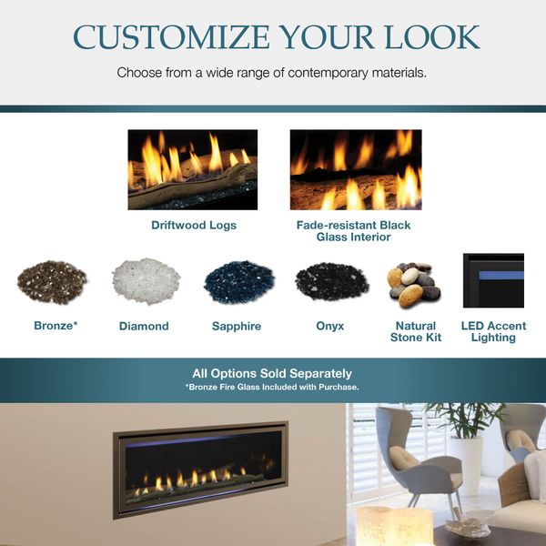 Majestic Jade Direct Vent Gas Fireplace - 32"