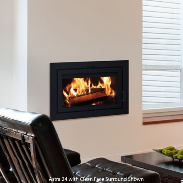 Supreme Astra Single-Sided Wood Burning Fireplace - 18"