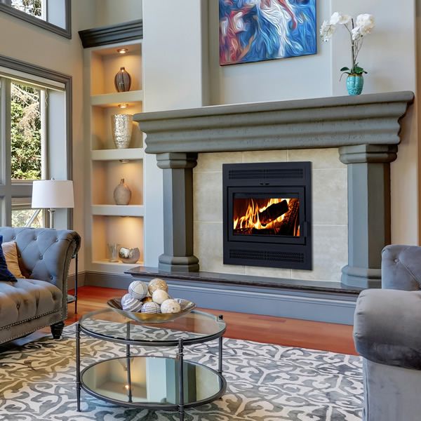 Supreme Astra Single-Sided Wood Burning Fireplace – 24”