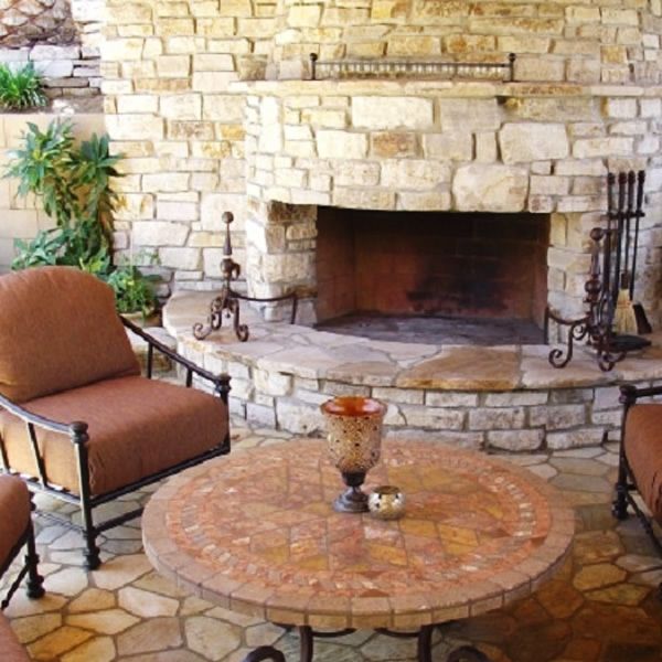 Pre-Engineered Masonry Wood Burning Outdoor Fireplace - 36"