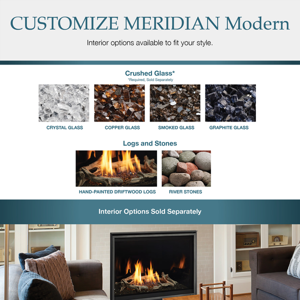 Majestic Meridian Modern 42 Direct Vent Gas Fireplace